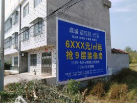 石林墙体广告质量分析
