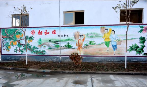石林乡镇文化墙 乡风文明焕发新活力