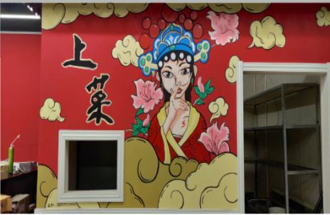 石林墙体彩绘的发展和应用